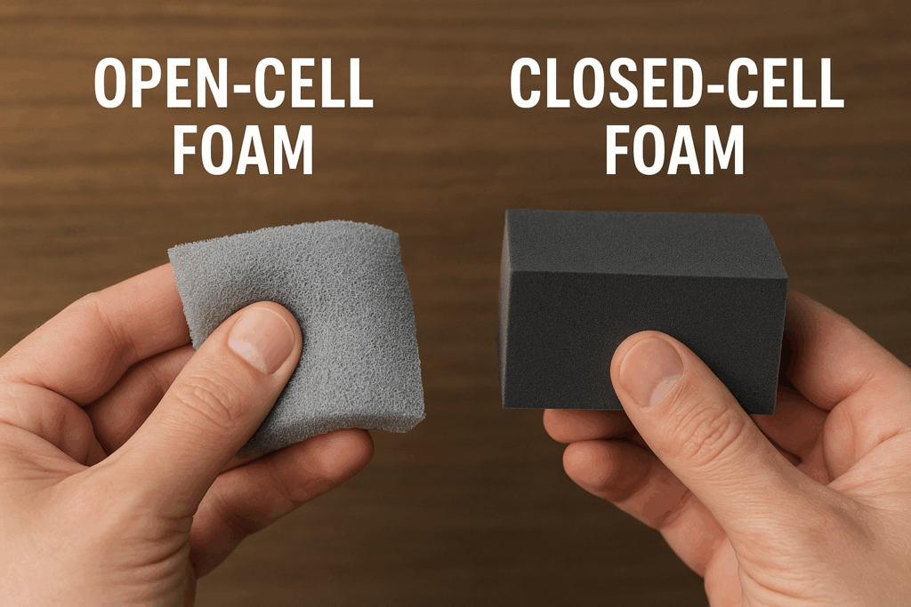 open cell foam vs closed cell foam